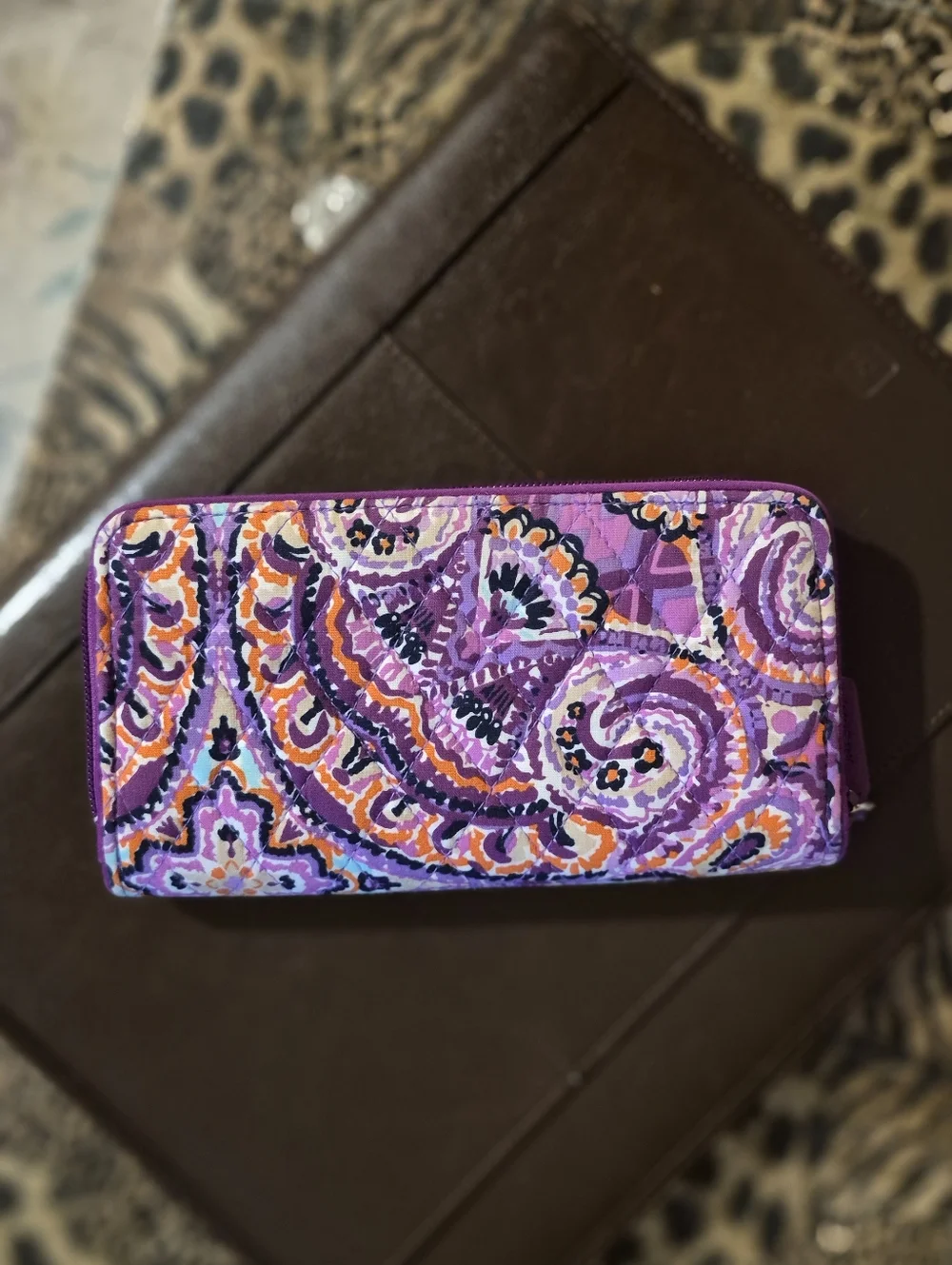 NWOT Vera Bradley RFID Secure Retired   Dream Tapestry  Geogia Quilted Wallet - Picture 2 of 9